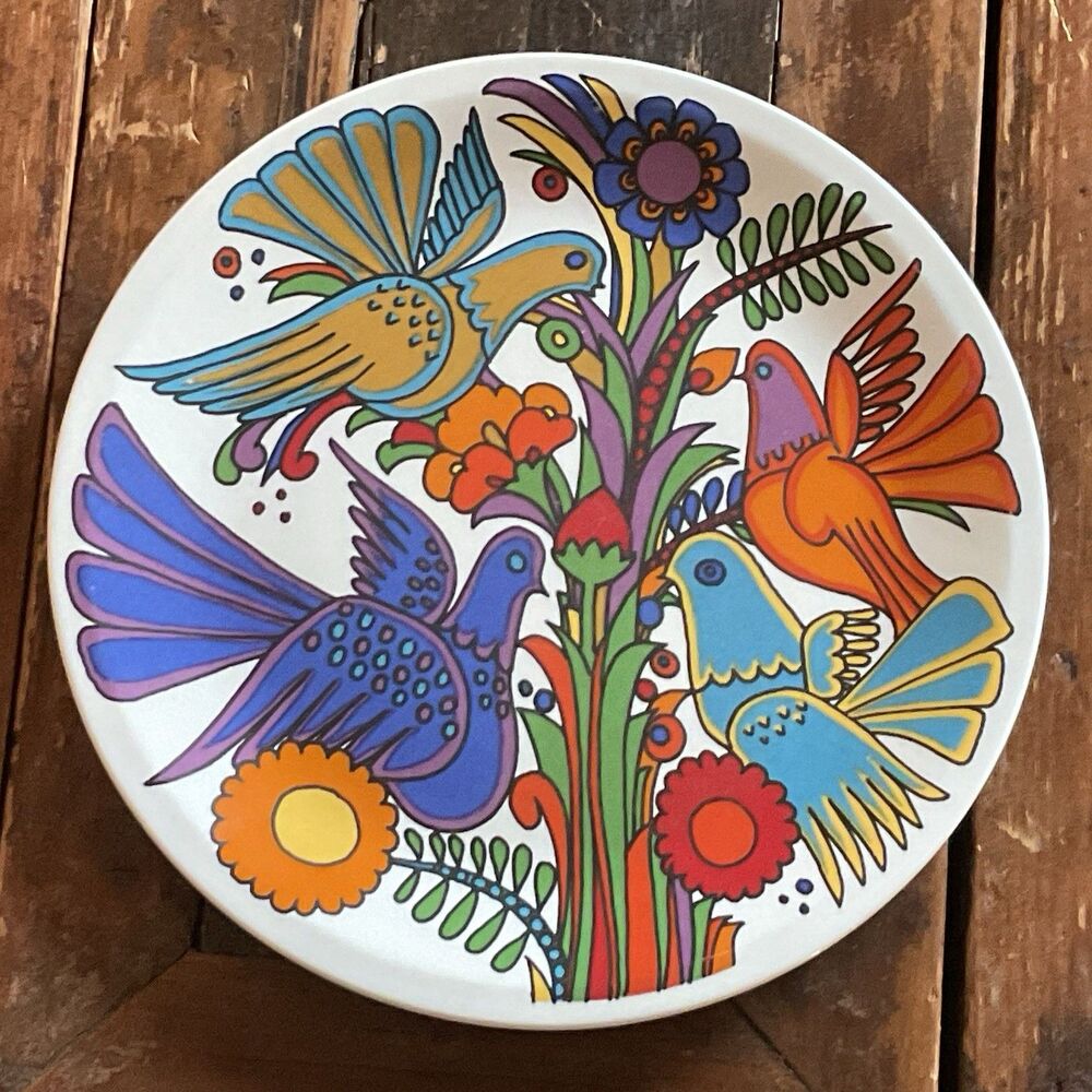 Villeroy & Boch Acapulco Salad Plate 8” Birds Flowers Luxembourg Full Graphic